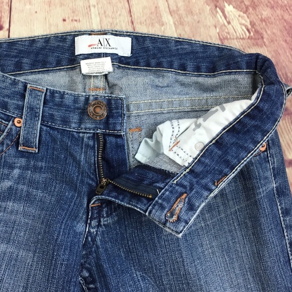 A/X Armani Exchange flare leg denim Jean size 4r - Picture 4 of 8